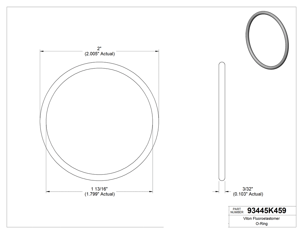 Technical drawing - 93445K459